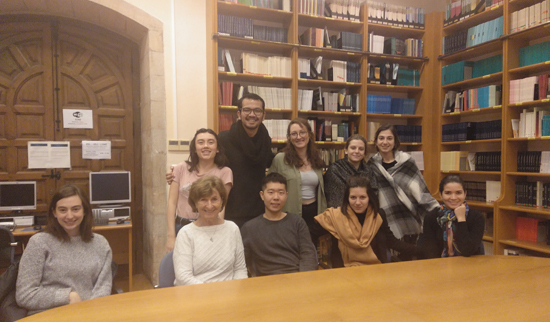 The students, with Lynn Mather The students, with Lynn Mather