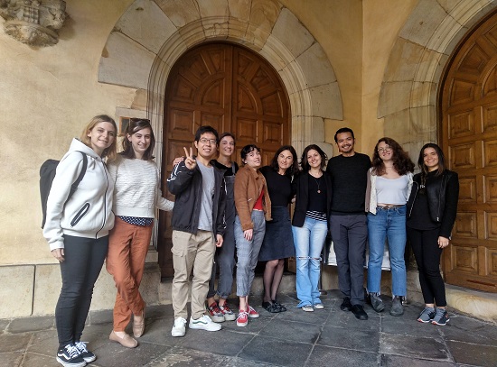 The students, with Letizia Mancini.